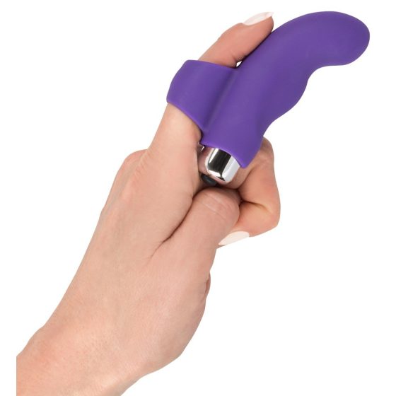 SMILE Finger - valoviti, silikonski vibrator za prste (ljubičasti)