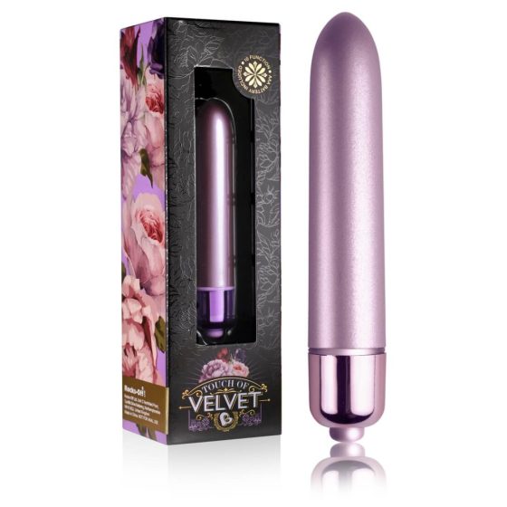 Touch of Velvet - mini vibrator za ruž (10 ritmova) - ljubičasta