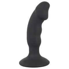 Black Velvet - punjivi analni vibrator s penisom (crna)