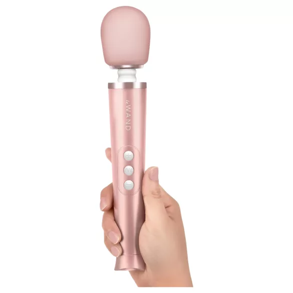 Le Wand Petite - masažni vibrator - ekskluzivni - ružičasto-zlatni