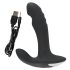 Rebel - rotirajući masažer prostate s perlama vibrator (crni)
