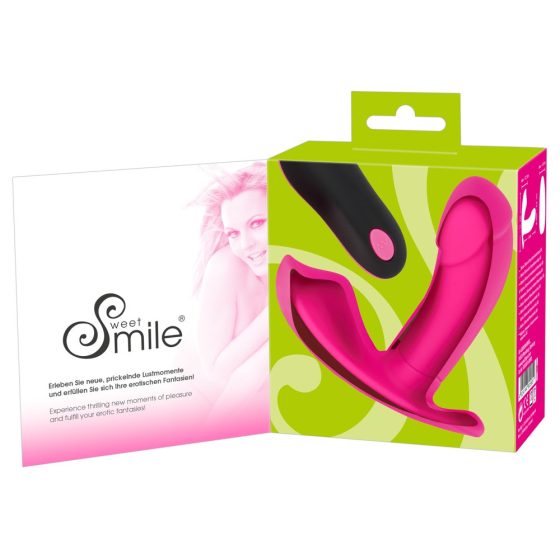 SMILE Panty - punjivi vibrator koji se može priključiti na radio (ružičasti)
