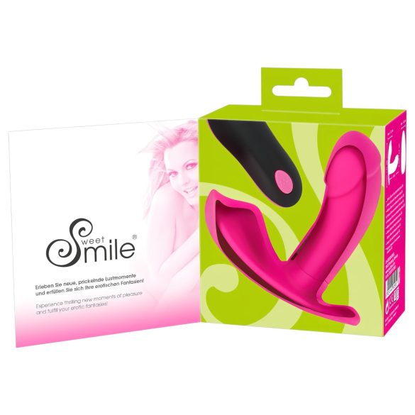 SMILE - Vibrator za gaćice s daljinskim upravljanjem - punjivi - roza