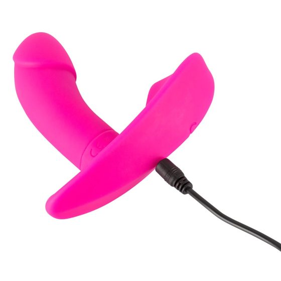 SMILE Panty - punjivi vibrator koji se može priključiti na radio (ružičasti)
