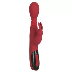  You2Toys Massager - potiskujući-rotirajući G-točka vibrator s grijanjem (crveni)