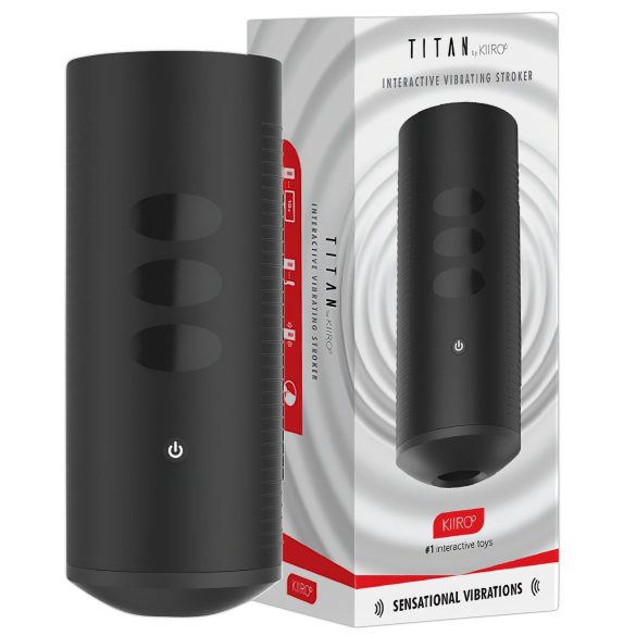 Kiiroo Titan Experience - interaktivni punjivi masturbator (crni)