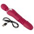 Javida Thrusting - 3 u 1 masažer i vibrator (crveni)