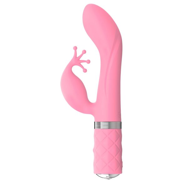 Pillow Talk Kinky - akumulatorski G-točka vibrator s 2 motora (rozi)