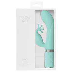   Pillow Talk Kinky - akumulatorski G-točka vibrator s 2 motora (tirkizni)