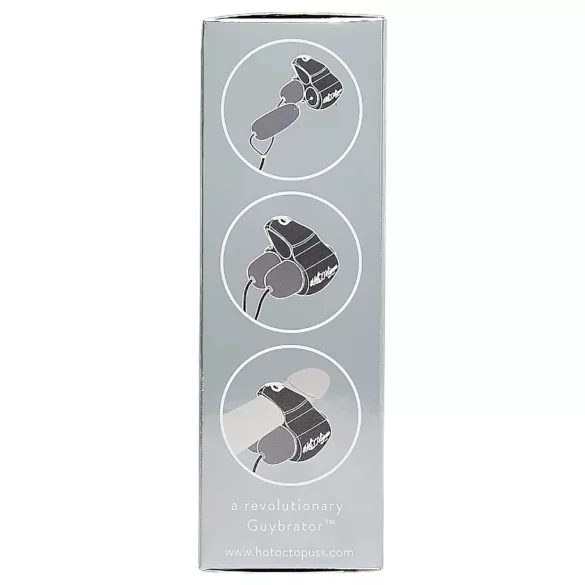 HOT Octopuss JETT - vibrator za glavić penisa - 2 motora - crni