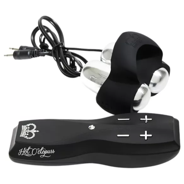 HOT Octopuss JETT - vibrator za glavić penisa - 2 motora - crni