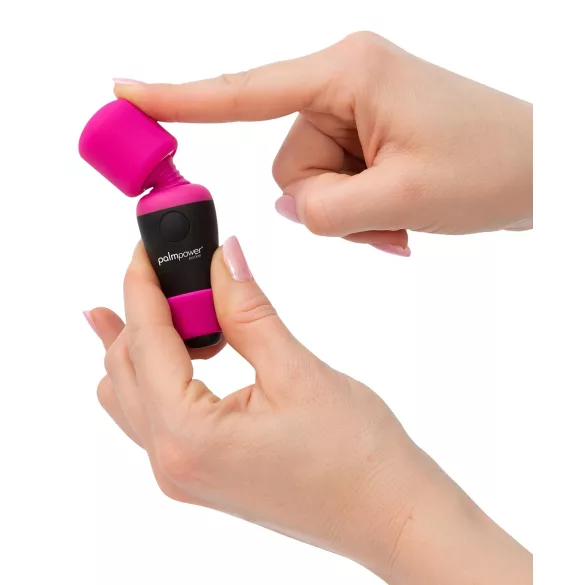 PalmPower Pocket Wand - mini masažer vibrator - pink-crna