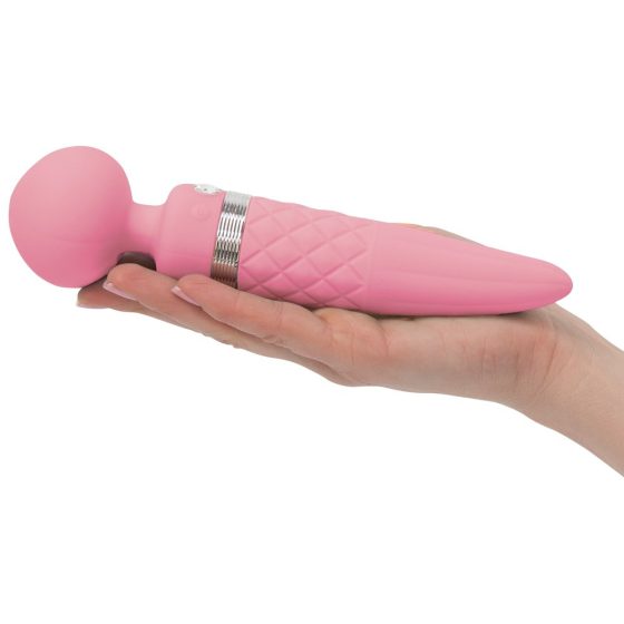 Pillow Talk Sultry - grijanje, masažni vibrator s 2 motora (roza)