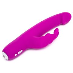   Happyrabbit Realistic Slim - punjivi vibrator za klitoris (ljubičasti)
