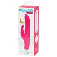   Happyrabbit Curve Slim - vibrator s držačem za klitoris - vodootporan - rozi