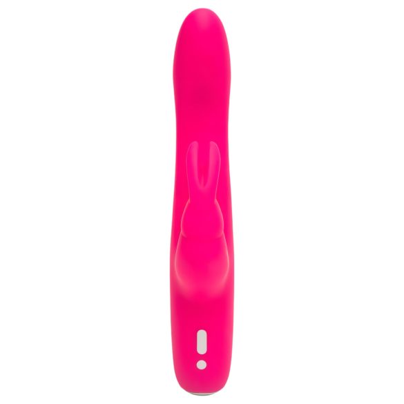 Happyrabbit Curve Slim - vibrator s držačem za klitoris - vodootporan - rozi