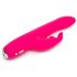 Happyrabbit Curve Slim - vodootporni vibrator s klitoralnim nastavkom (ružičasti)
