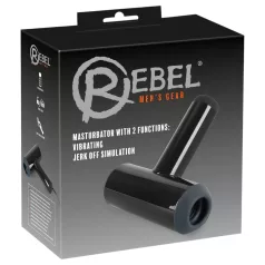   Rebel - masturbator na baterije - pokret gore-dolje - vibrirajući - crni