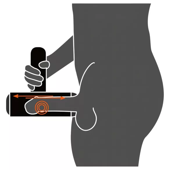 Rebel - masturbator na baterije - pokret gore-dolje - vibrirajući - crni