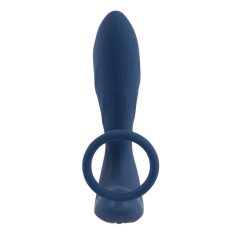   You2Toys Prostate Plug - radio analni vibrator s prstenom za penis (plavi)