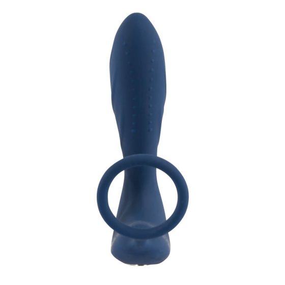 You2Toys Prostate Plug - radio analni vibrator s prstenom za penis (plavi)