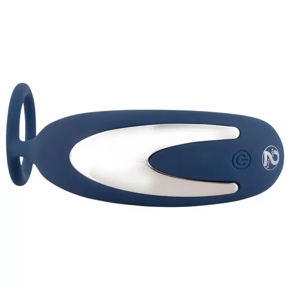 You2Toys - analni vibrator s prstenom za penis - plava