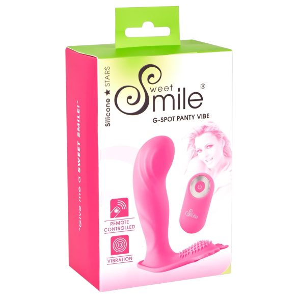 SMILE - Vibrator za gaćice s G-točkom - bežični, punjivi - roza