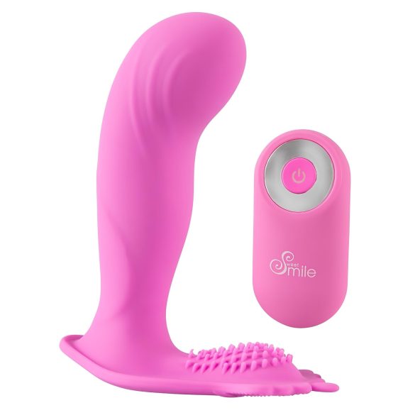 SMILE - Vibrator za gaćice s G-točkom - bežični, punjivi - roza