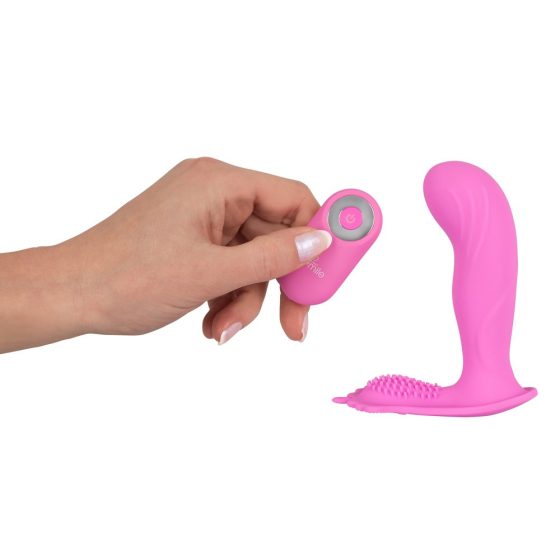 SMILE G-Spot Panty - punjivi vibrator koji se može priključiti na radio (ružičasti)
