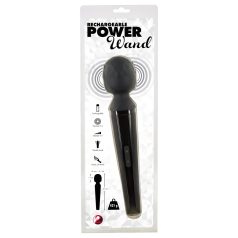 You2Toys Power Wand - akumulatorski crni masažni vibrator