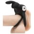 Happyrabbit Cock - vodootporni akumulatorski prsten za penis i testise (crni)