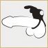 Happyrabbit Cock - vodootporni akumulatorski prsten za penis i testise (crni)
