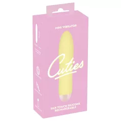   Cuties Mini Yellow - punjivi silikonski štapićasti vibrator (žuti)
