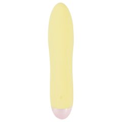   Cuties Mini Yellow - punjivi vibrator od silikonskog štapića (žuti)