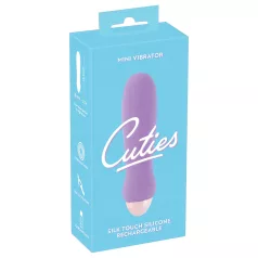 Cuties - mini vibrator na baterije - silikon - ljubičasta