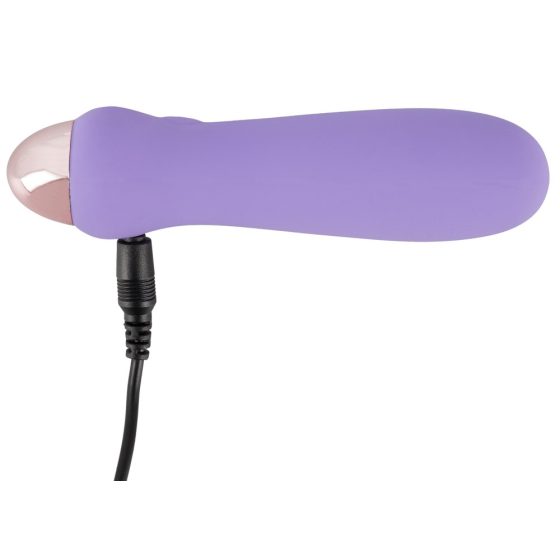 Cuties Mini Purple - punjivi vibrator od silikonskog štapića (ljubičasti)