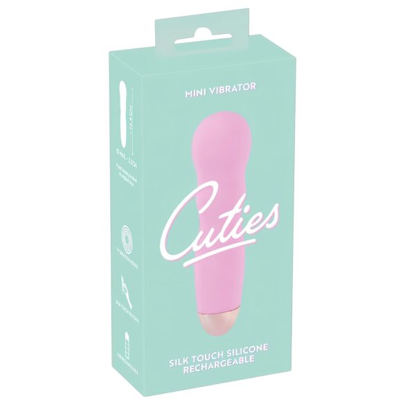 Cuties Mini Ruža - valoviti pink vibrator na baterije