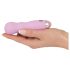 Cuties Mini Ruža - valoviti pink vibrator na baterije