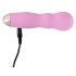 Cuties Mini Ruža - valoviti pink vibrator na baterije