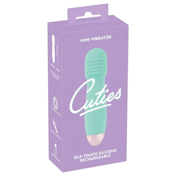 Cuties Mini Wand - punjivi mini masažer vibrator (zeleni)