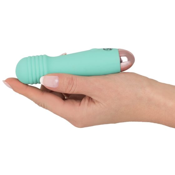 Cuties Mini Wand - punjivi, mini vibrator za masažu (zeleni)