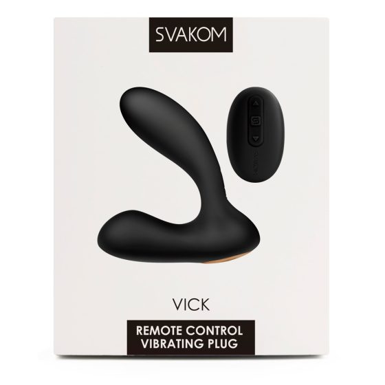 Svakom Vick - vodootporni vibrator za prostatu i G-točku (crni)