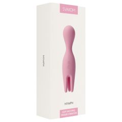   Svakom Nymph - punjivi vibrator za klitoris s rotirajućim prstima (blijedo ružičasti)