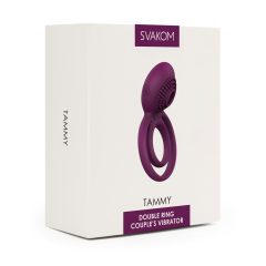   Svakom Tammy - vibrirajući prsten za testise i penis na baterije (ljubičasti)