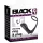 Black Velvets - analni vibrator s prstenom za penis - crni