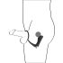 Crna Velvet - analni vibrator s prstenom (crna)