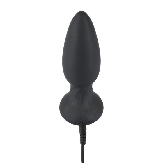 Black Velvet - bežični, radio analni vibrator (crni)
