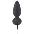 Crni Baršun - rotirajući biserni analni vibrator (crni)