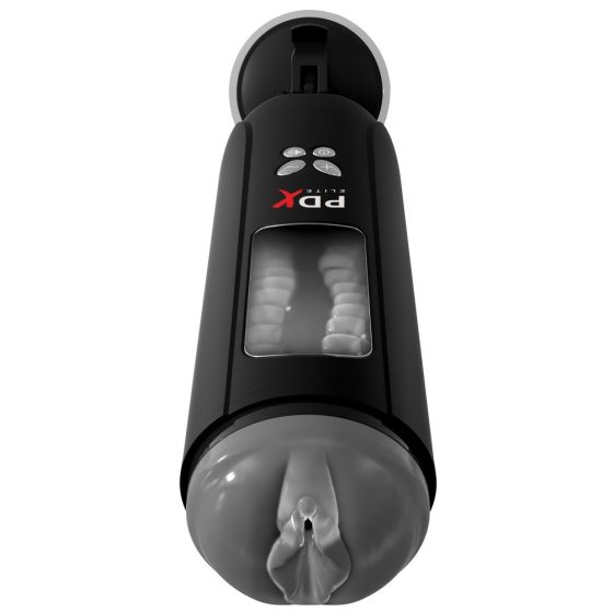 PDX Ultimate Milker - masturbator za mužnju penisa na baterije (crni)