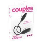 Couples Choice - punjivi, dvostruki vibrator (crni)